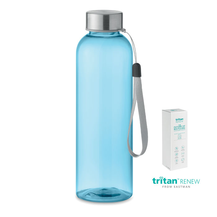 Bouteille promotionnelle 500 ml SEA Tritan Renew™ Bleu transparent